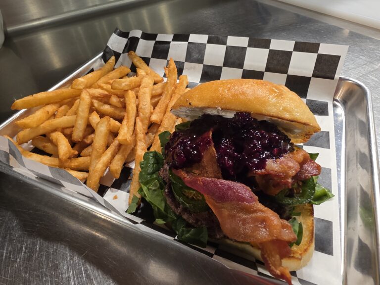 Blackberry Jalapeno Bacon Burger