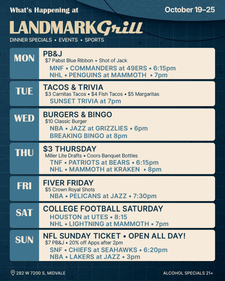Weekly Lineup_261019-25